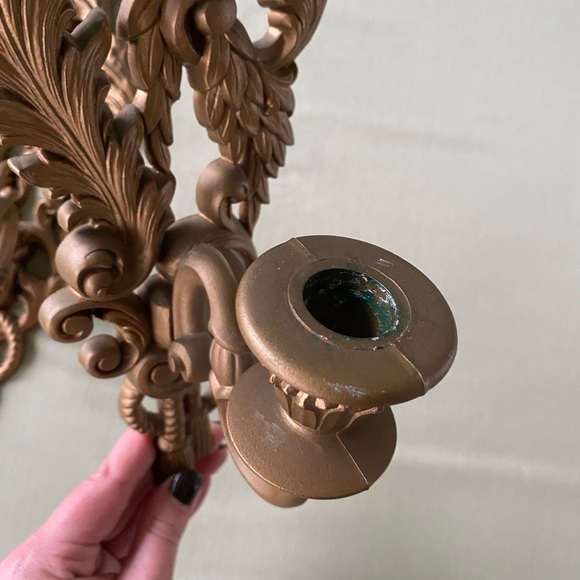 1962 Burwood Ornate Candle Sconces - Picture 9 of 10